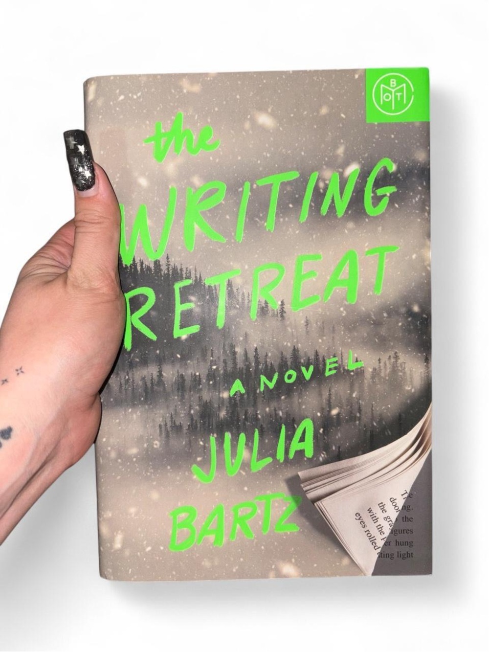 Julia Bartz The Writing Retreat - Neon Green Cover Paperback